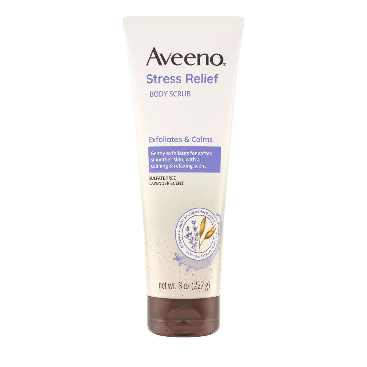 Aveeno Stress Relief Exfoliating Body Scrub – Lavender Scent - 283ml Aveeno