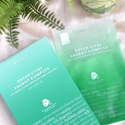 AXIS-Y Mugwort Green Vital Energy Complex Sheet Mask - 27ml Axis-Y