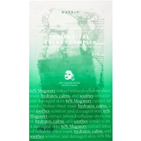 AXIS-Y Mugwort Green Vital Energy Complex Sheet Mask - 27ml Axis-Y