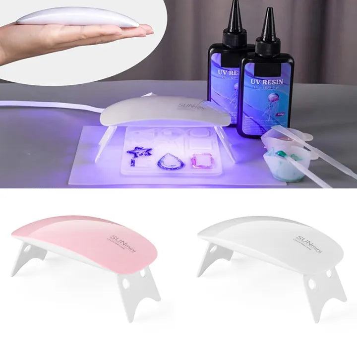 SUNmini Portable 6W Mini UV Lamp, Resin 6 LED Curing Light USB Charge SUNmini