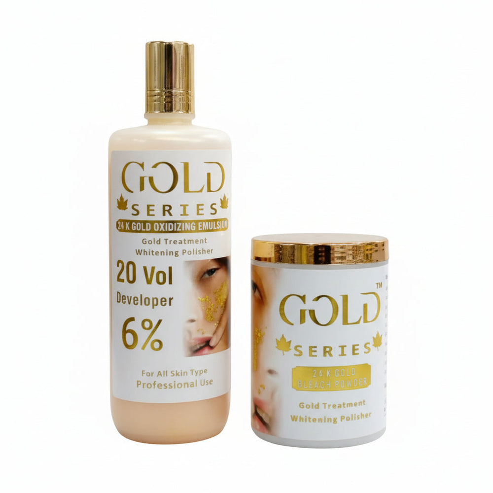 Gold 24K Gold Oxidizing Emulse + Bleach Powder Gold