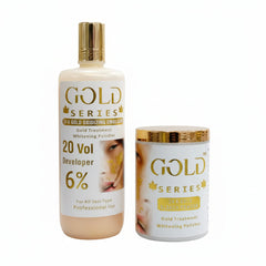Gold 24K Gold Oxidizing Emulse + Bleach Powder Gold