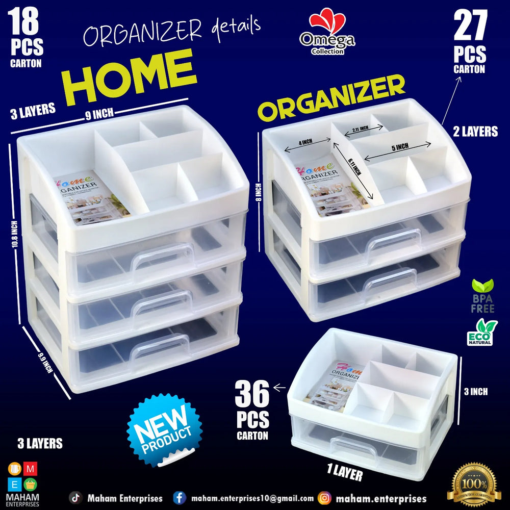 New Home Organizer Multi Purpose Rack 3 Layers Cosmia.pk