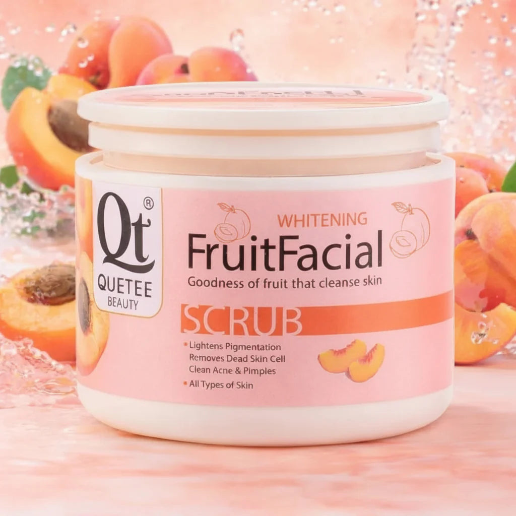 Quetee Beauty QT Fruit Facial Scrub For All Skin Type - 300g Quetee