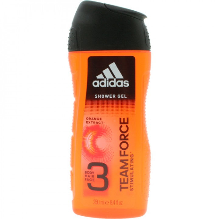 Adidas Shower Gel 3In1 Team Force Stimulating 13.5Oz/400Ml Adidas