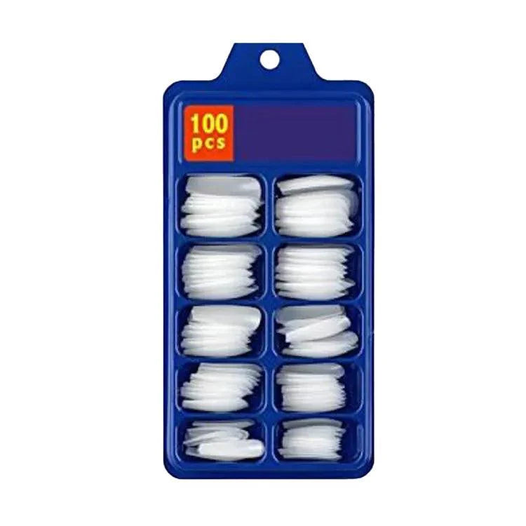 100-Pcs Natural Transparent Artificial Nails Cosmia.pk