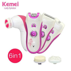 Kemei 6 in 1 Rechargeable Cordless Multifunctional Epilator Kemei