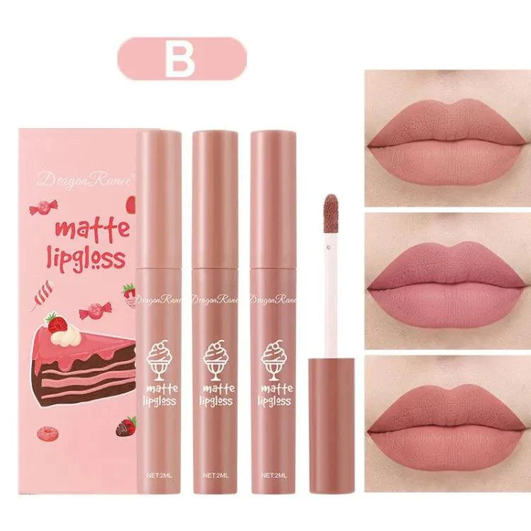 3Pcs Dragon Ranee Long-Lasting Matte Lip Dragon Ranee
