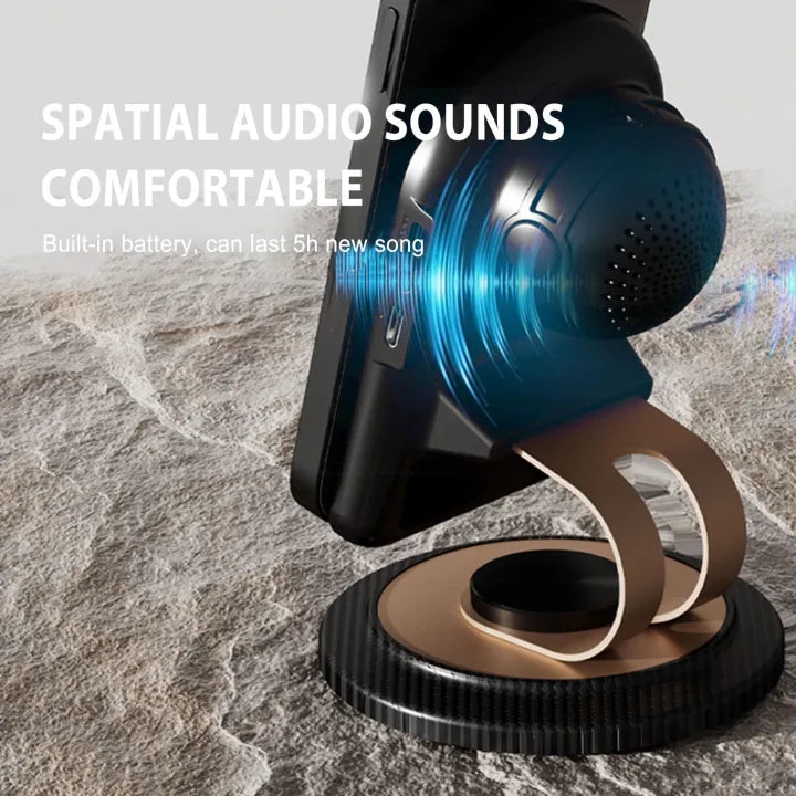 2 in 1 Wireless Induction Speaker with Phone Stand Cosmia.pk