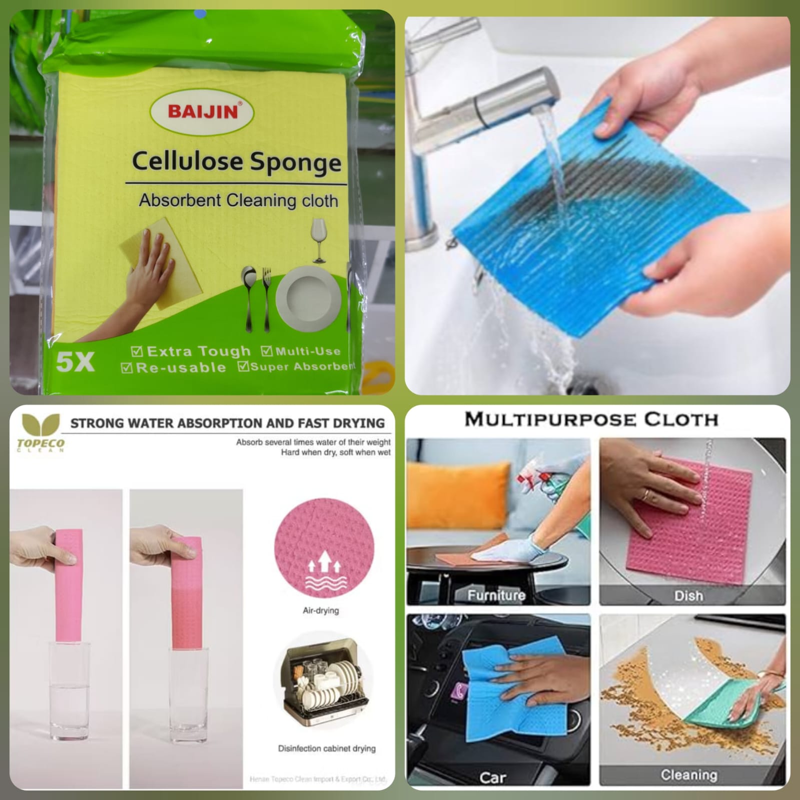 Microfiber Cleaning towel - Pack OF 5 Cosmia.pk