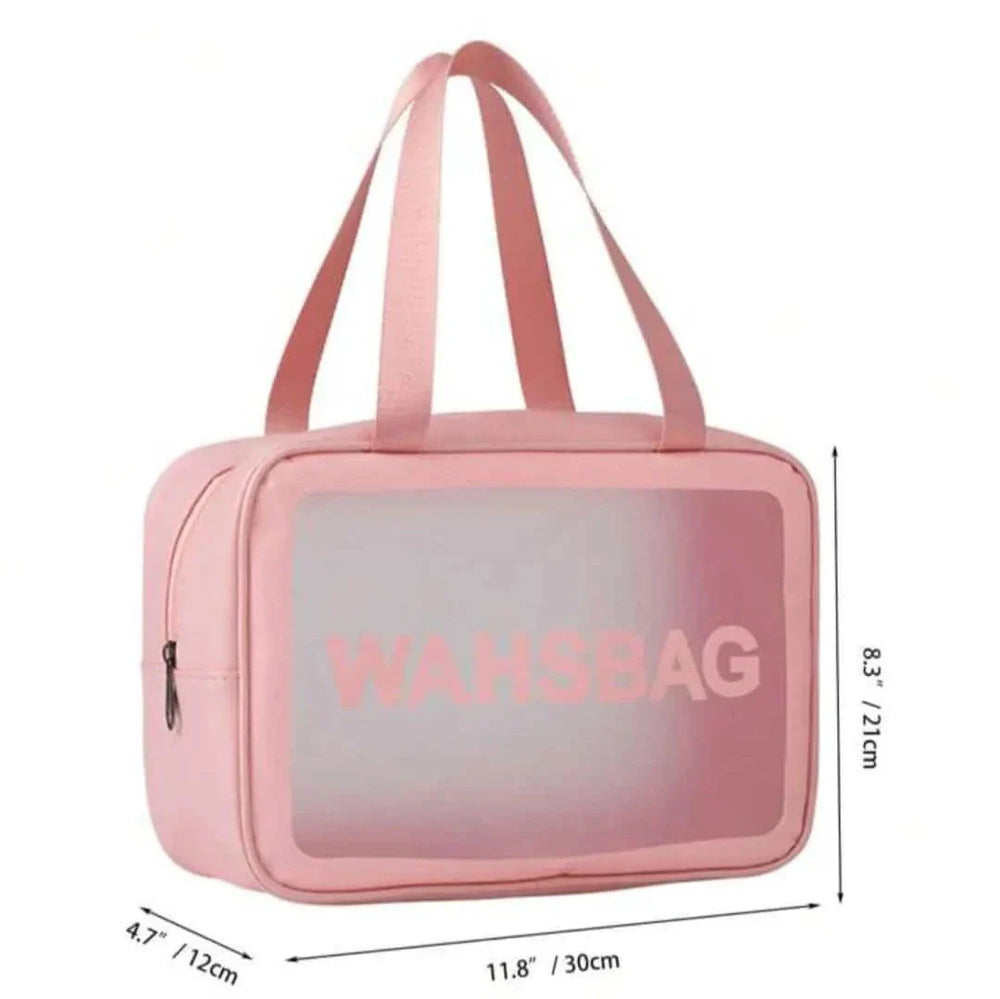 Women Portable Travel Wash Bag Transparent Waterproof Makeup Storage Cosmia