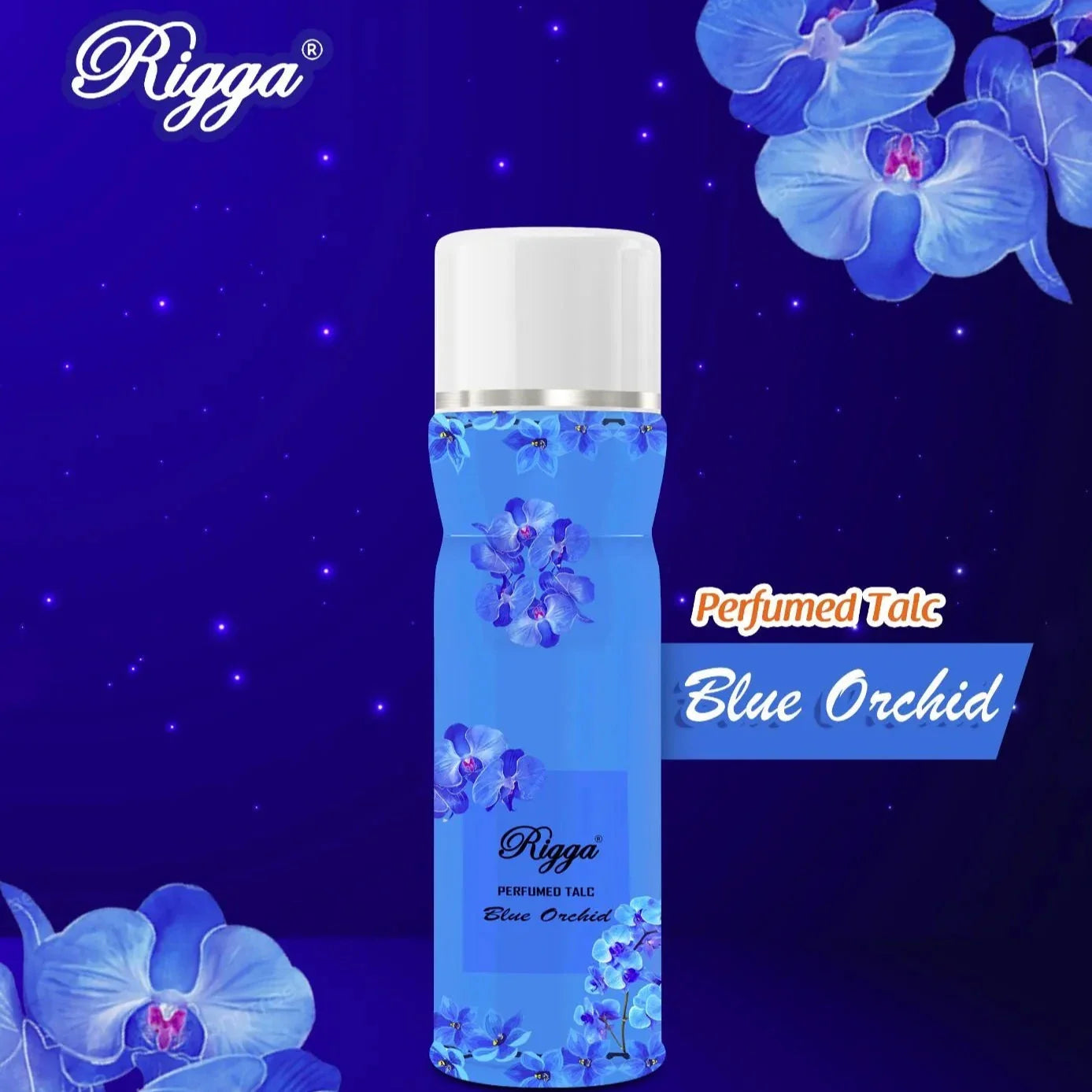 Rigga Blue Orchid Talcum Perfume 250g Rigga
