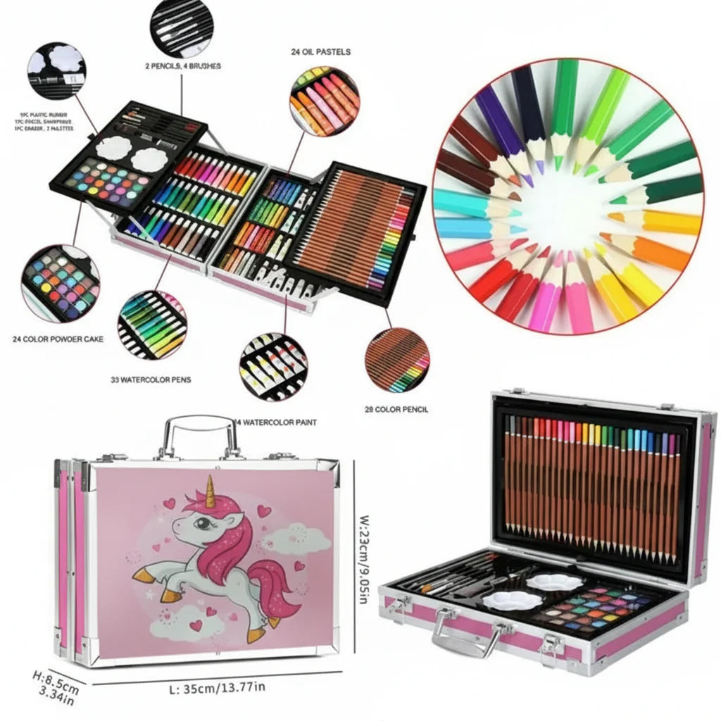 Art Set Premium Briefcase 4-Sides - 145 Pcs Cosmia.pk