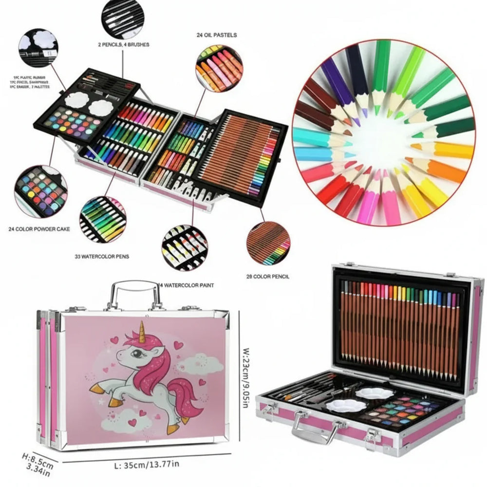 Art Set Premium Briefcase 4-Sides - 145 Pcs Cosmia.pk