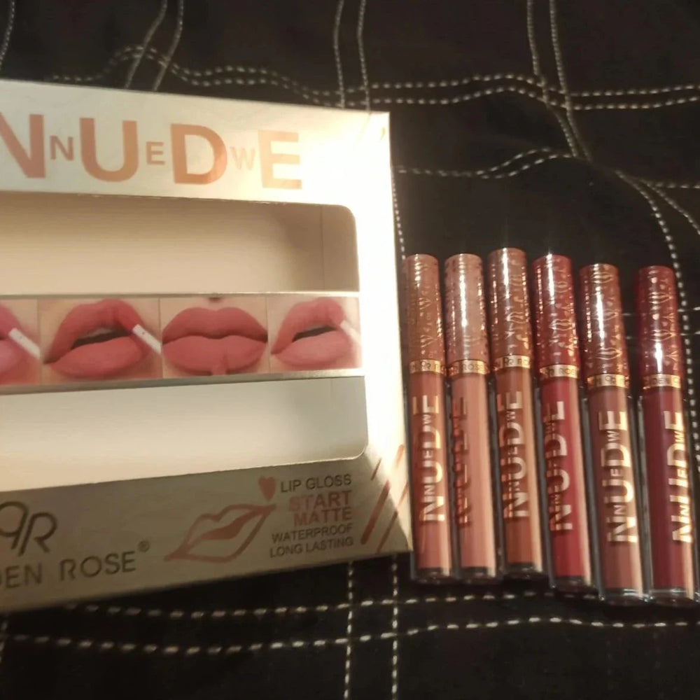 Golden Rose 6 Pcs Lipgloss Set Golden Rose
