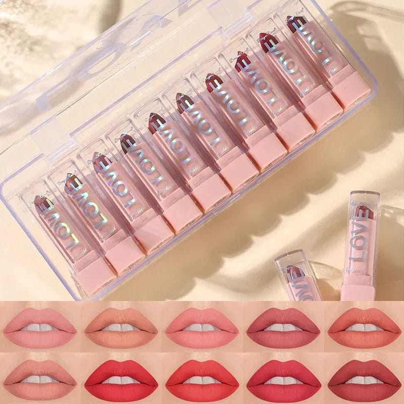 Dragon Ranee - Mini Velvet Lipstick Set of 10 Dragon Ranee