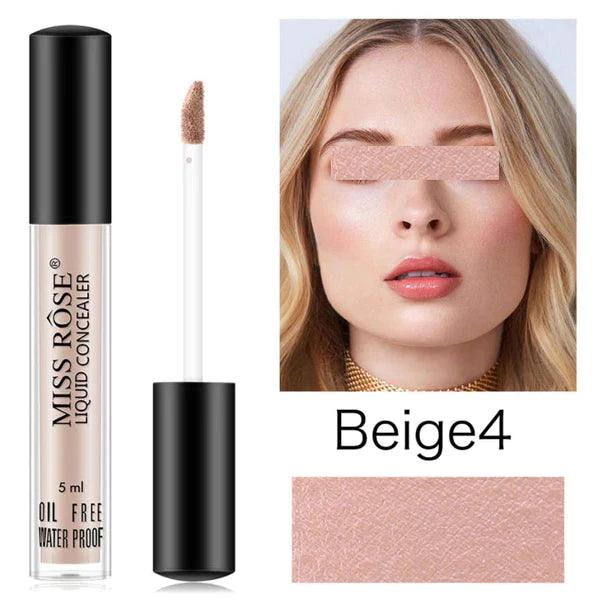 Miss Rose Oil Free Waterproof Liquid Concealer - 5ml Miss Rose