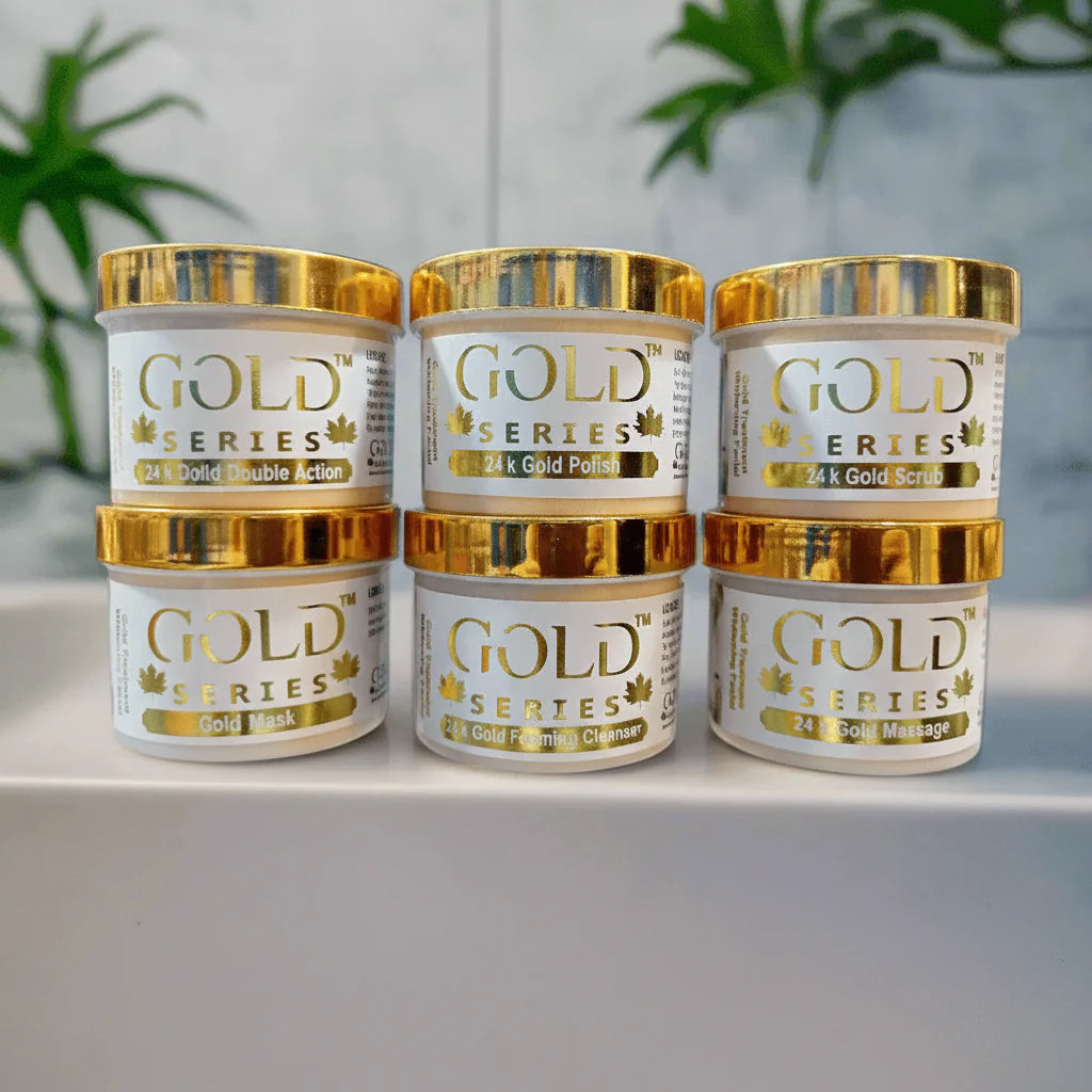 Gold Series 7 Steps Faical set - 120ml Each Gold Series