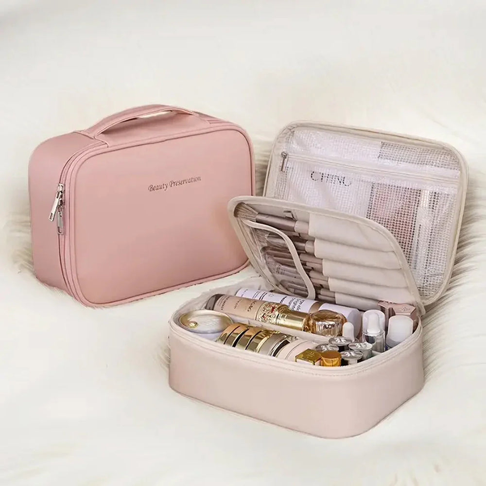 Capacity Detachable Makeup Bag with Brush Case Cosmia.pk