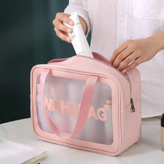 Women Portable Travel Wash Bag Transparent Waterproof Makeup Storage Cosmia