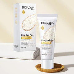 Bioaqua Rice Raw Pulp Cleanser - 100g Bioaqua