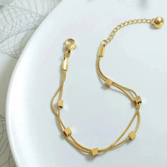 Double Small Square Bracelet Cosmia