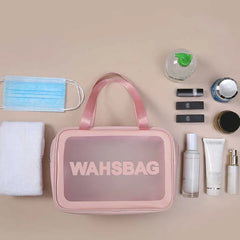 Women Portable Travel Wash Bag Transparent Waterproof Makeup Storage Cosmia