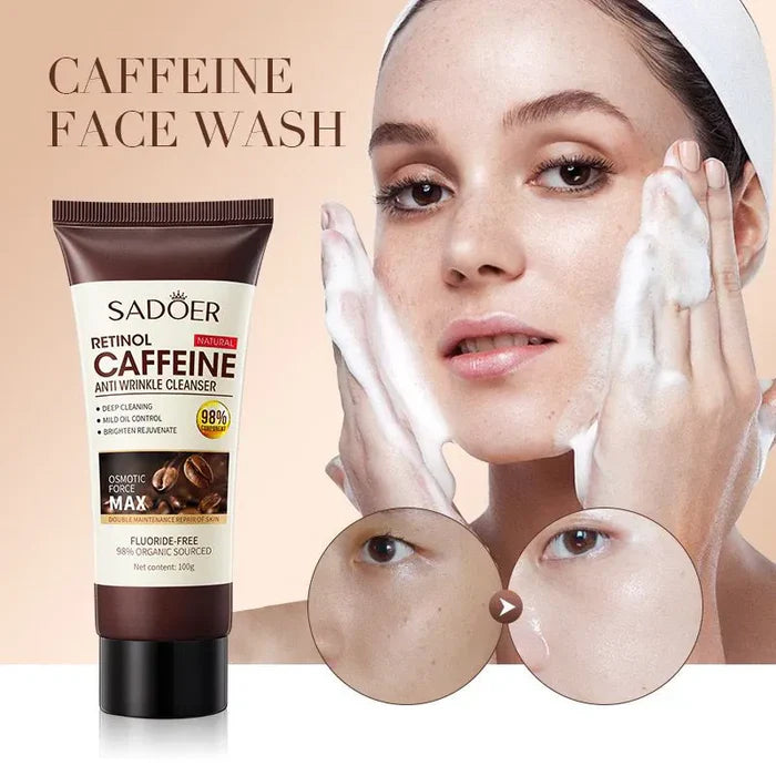 Sadoer Retinol Caffeine Anti Wrinkle Facial Cleanser - 100g Sadoer