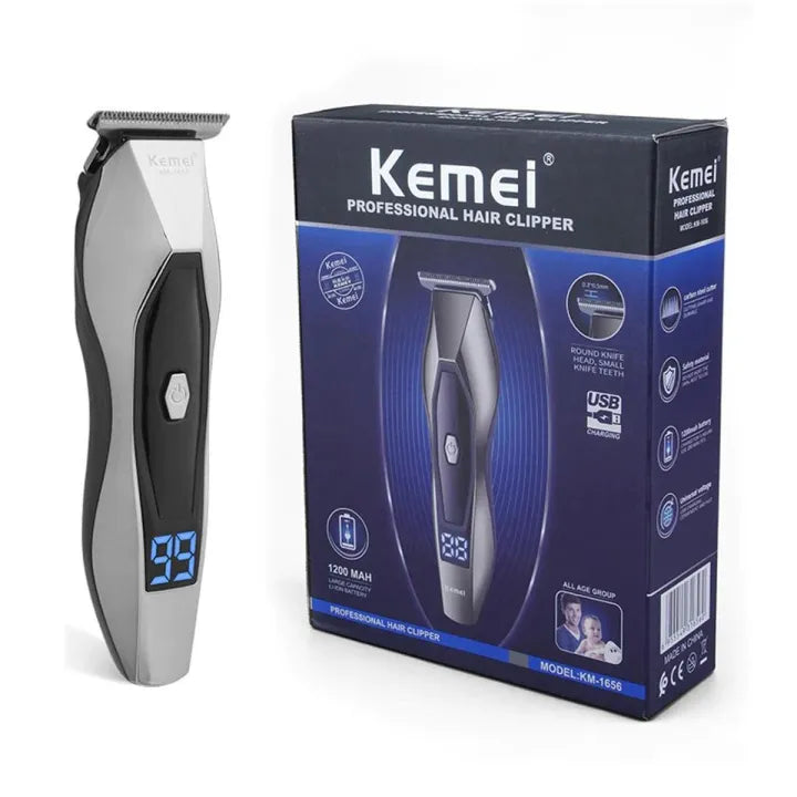 Kemei km-1656 LCD Electric Hair Clipper Kemei