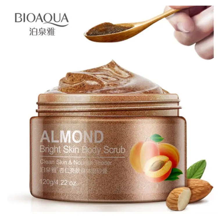 Bioaqua Almond Clean Skin Facial Moisturizing Body Scrub 120g Bioaqua