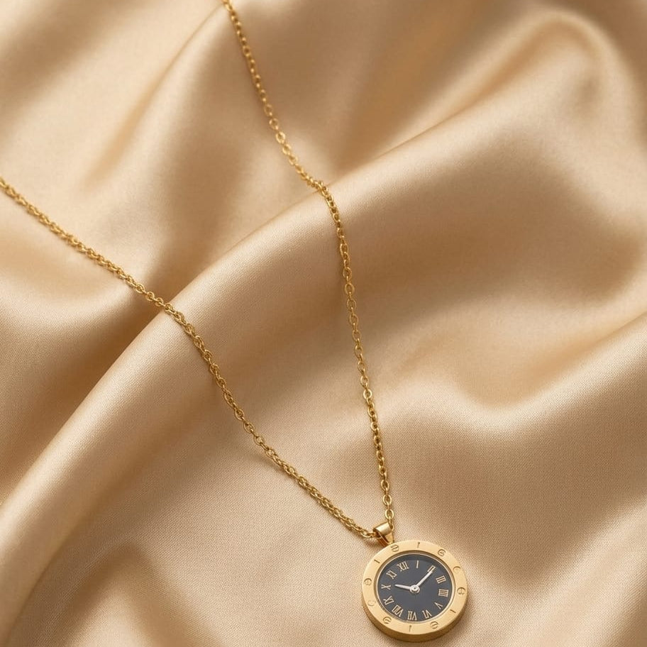 Stainless Steel Roman Numeral Pendant Cosmia.pk