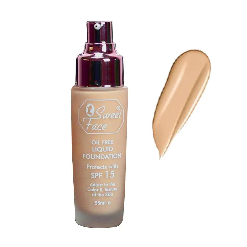 Sweet Face Oil Free Liquid Foundation SPF 15 - 55ml Sweet Face