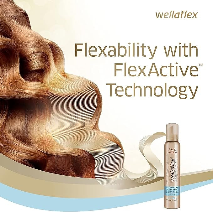 Wella Wellaflex Flexible Ultra Strong Hold Mousse Wellaflex