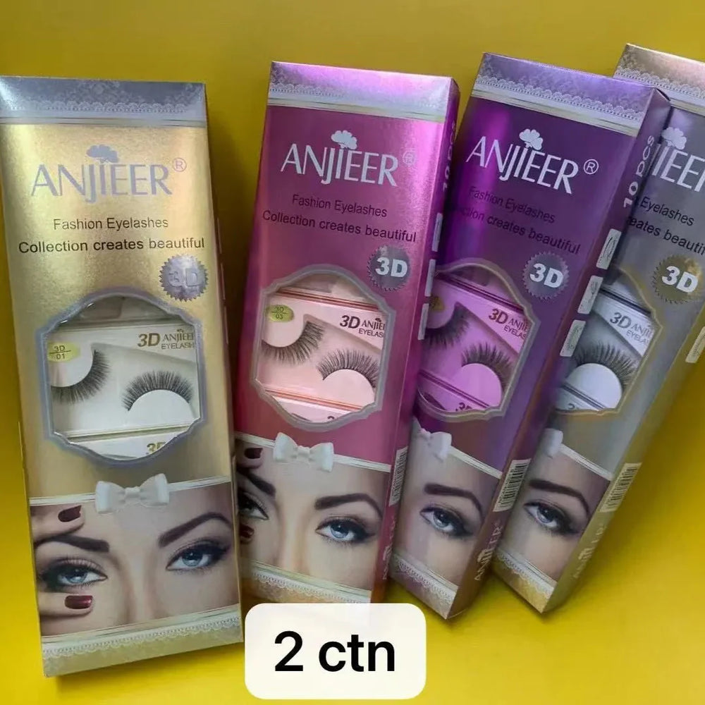 Anjieer 3D Eye lashes - 10 Pcs Anjieer