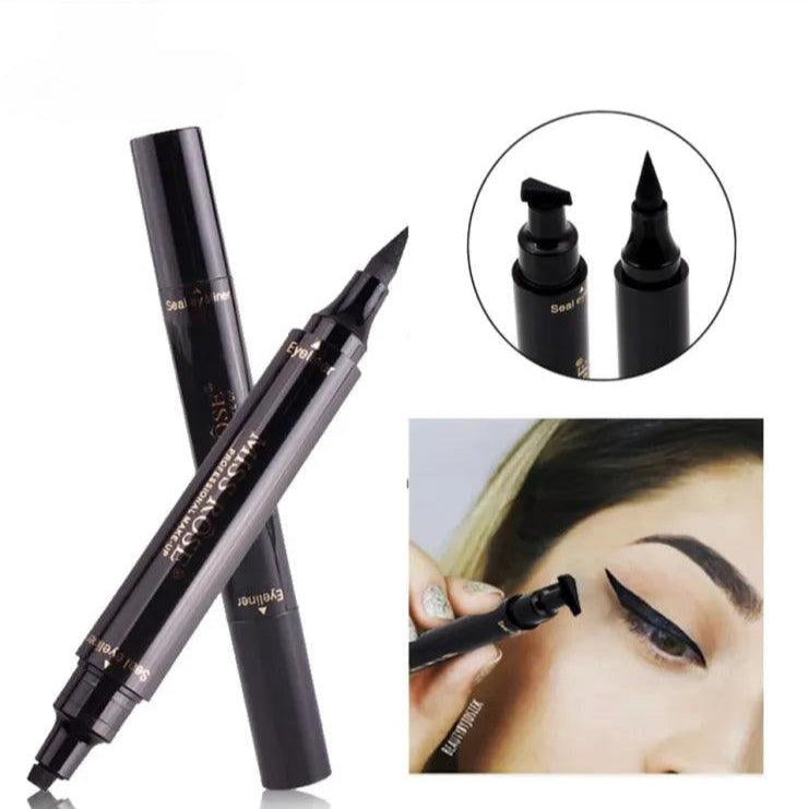 Miss Rose Liquid Black Eyeliner Pencil Quick Dry Waterproof With Stamp Miss Rose