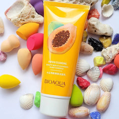 BIOAQUA Papaya Face Wash Moisturizing Shrink Pore Face Wash Foam Facial Cleanser - 100g Bioaqua