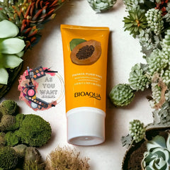 BIOAQUA Papaya Face Wash Moisturizing Shrink Pore Face Wash Foam Facial Cleanser - 100g Bioaqua