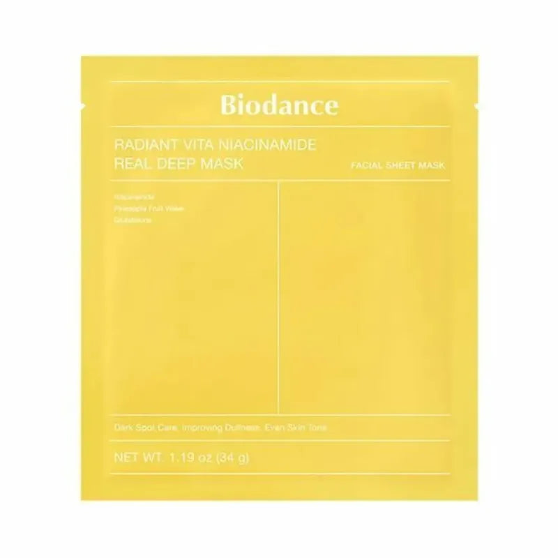 BIODANCE - Radiant Vita Niacinamide Real Deep Mask 34 g- Original Biodance