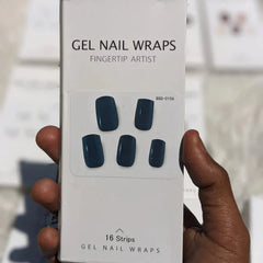 Multi Color Gel Nail Wraps With UV light (16 nail strips) Cosmia.pk