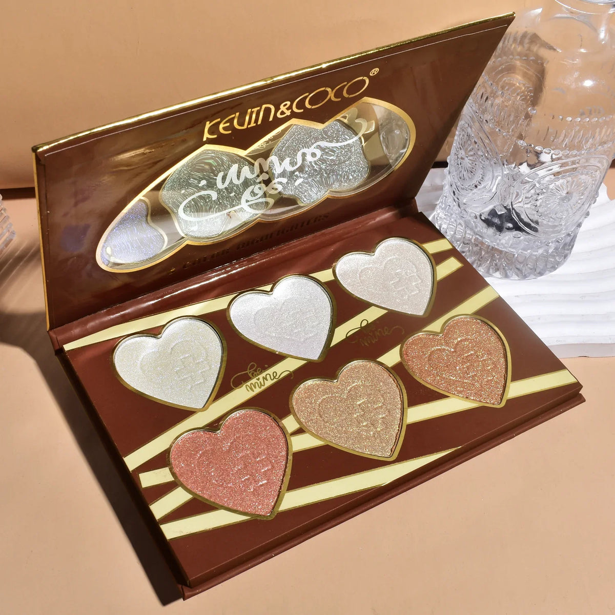 Kevin & Coco Be Mine 6-Color Highlighter Palette Kevin & Coco