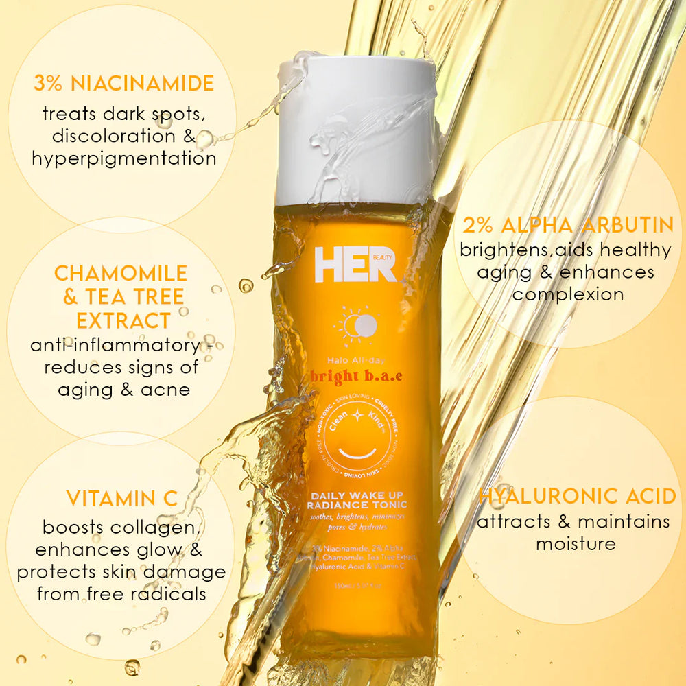 HER Beauty bright bae Daily Wakeup Radiance Tonic 120ml / 4.05 fl.oz. HER Beauty