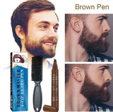 GUANJING Colors Men Waterproof Beard Filler 4 Tip Beard Filler Beard Filler Pen Kit - 5ml