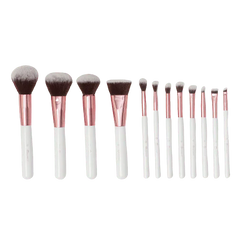 BH Cosmetics Crystal Quartz - 12 Piece Brush Set And Bag BH Cosmetics