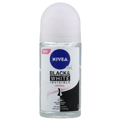 Nivea Black and White Invisible Deodorant Roll-On For Women - 50ml Nivea