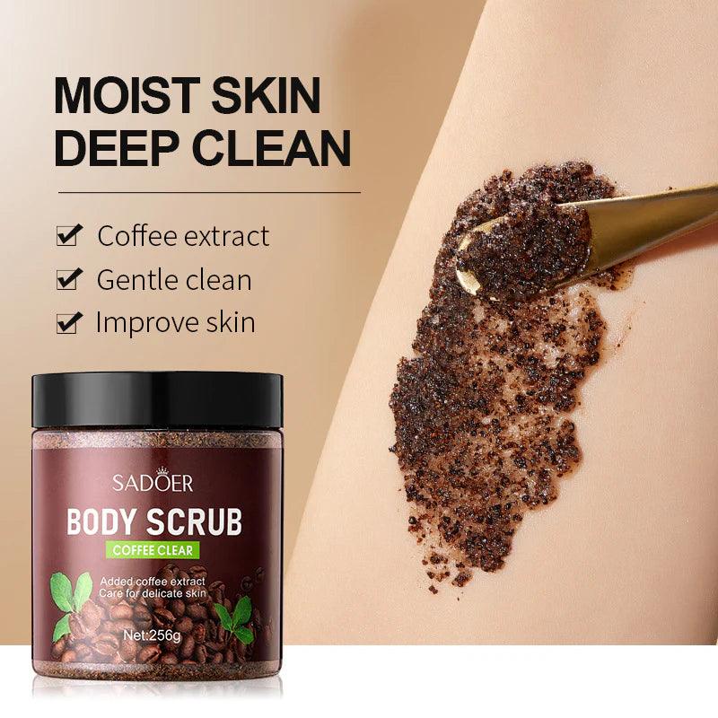 Sadoer Coffee Clear Moisturizing and Softening Body Scrub 256g Sadoer