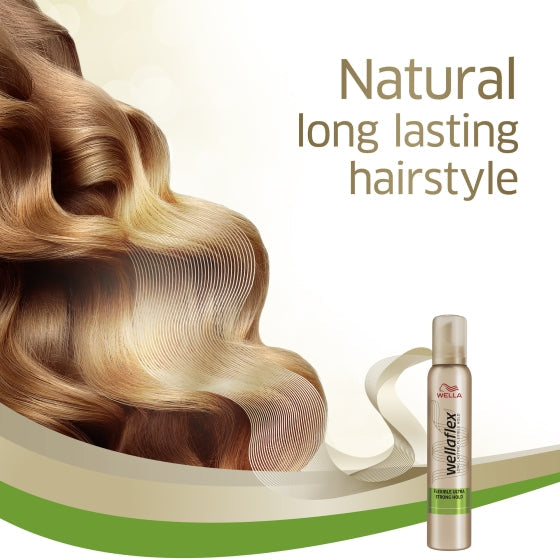 Wella Wellaflex Flexible Ultra Strong Hold Mousse Wellaflex
