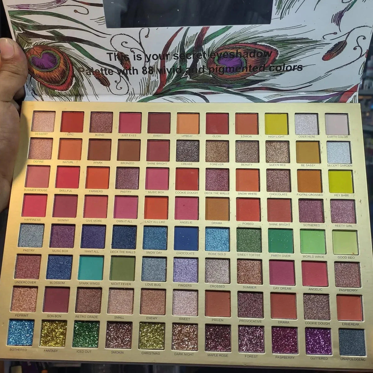 88 Color Matte Glitter & Makhmale Palette Cosmia.pk