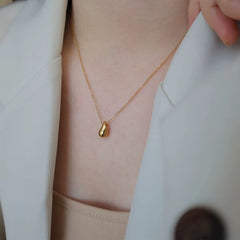 Stainless Steel Rain Drop Chain Locket Cosmia