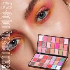 Miss Rose Matte Shimmer Eye Shadows Palette - 42 Color Miss Rose