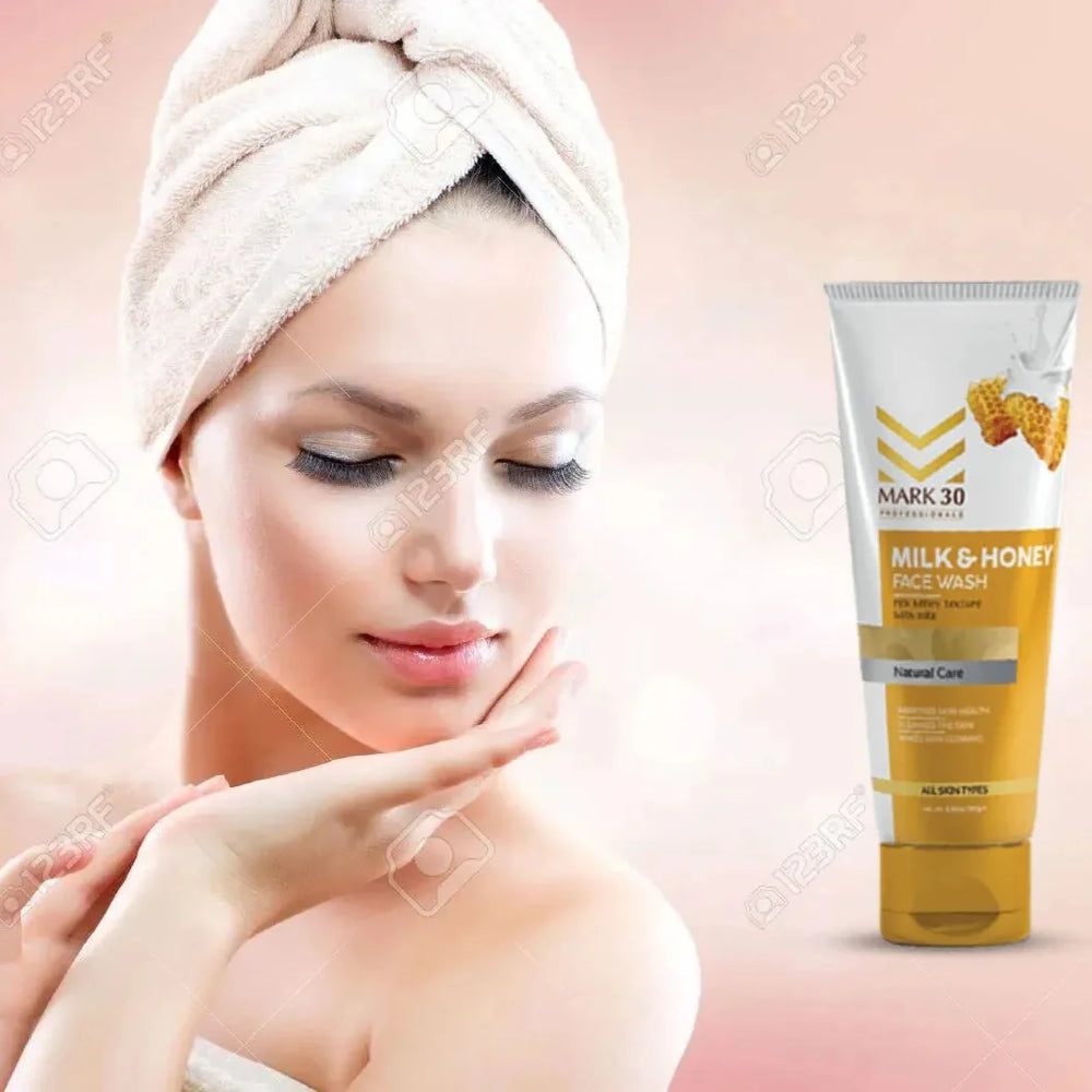 MARK-30 Milk & Honey Face Wash - Light and bright skin 100g MARK-30